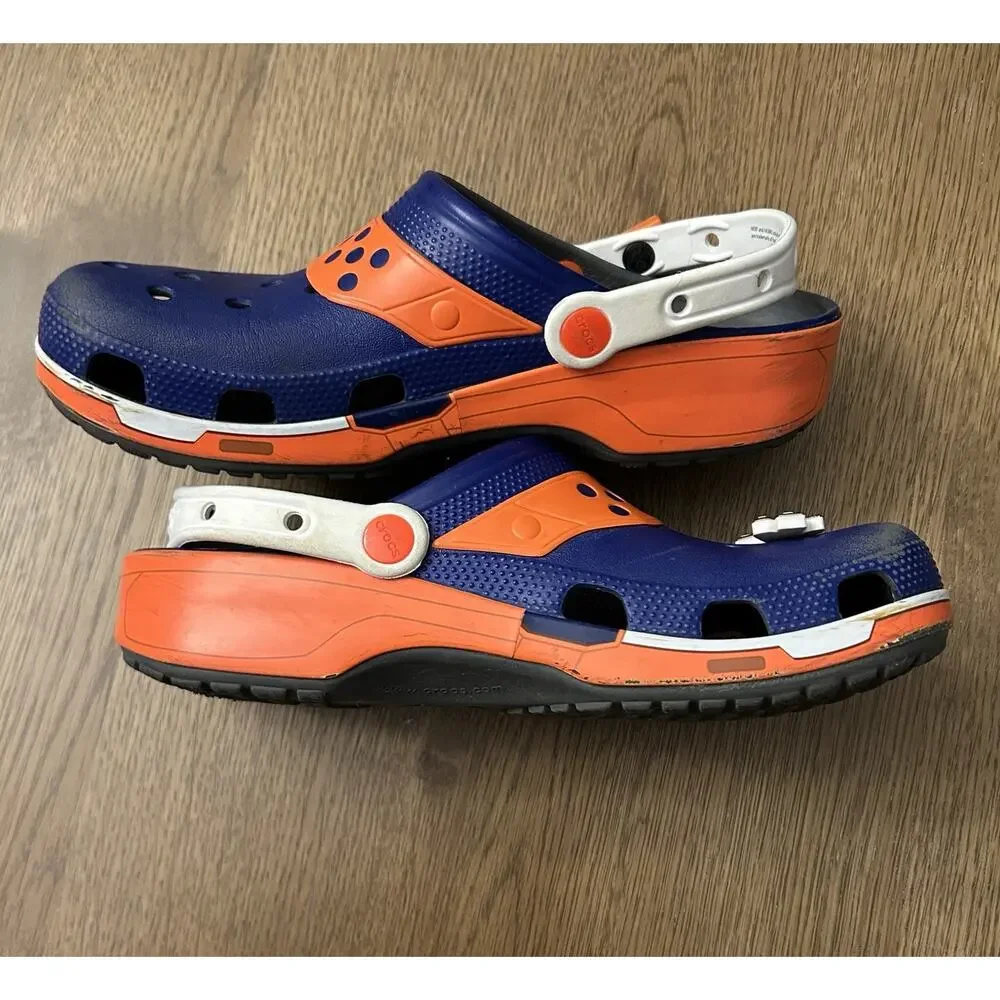 Crocs X NERF Classic Clog NERF Blaster Dart Unisex M 8/ W 10 Royal Blue Orange